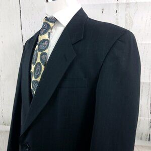 Paulo Solari Athletic Fit Blue Stripe Suit Blazer